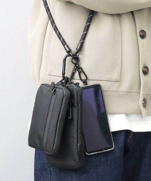 NoiR ショルダーバッグ 撥水加工 ロープショルダー スマホ マルチ
