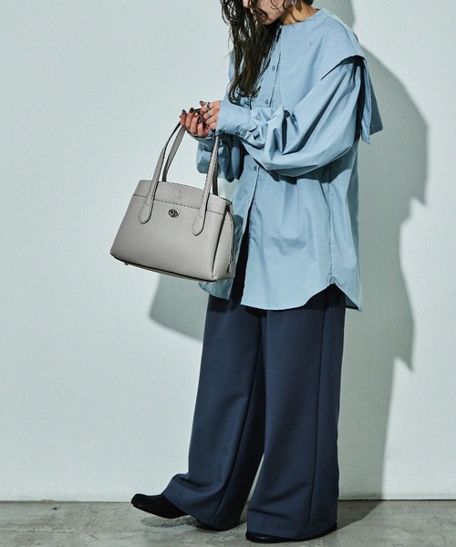 D.KELLY（ディーケリー） トートバッグ フロントポケット シボレザー