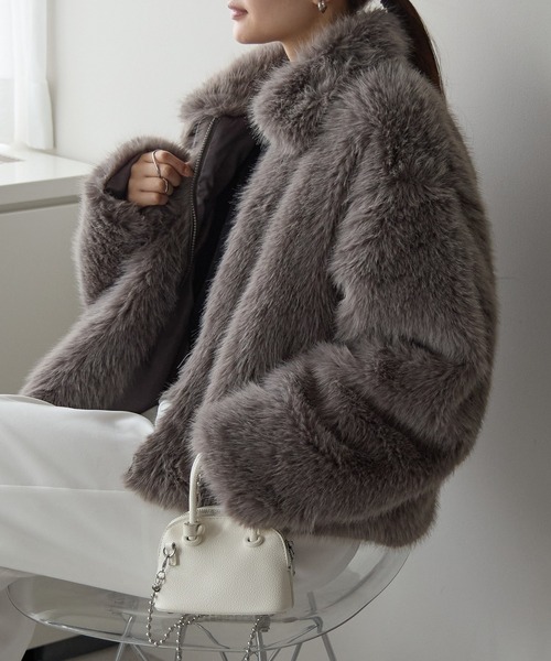 PREFERIR（プレフェリール） コート アウター ファーブルゾン ショート