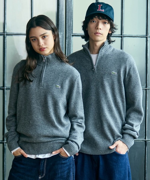 LACOSTE（ラコステ） セーター ニット ハイネックハーフジップ ウール