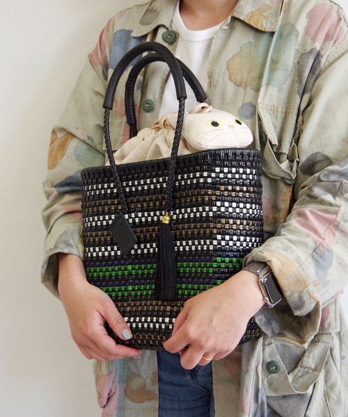 かごバッグ カゴバッグ WOVEN (ウーヴン) / メキシコ製 メルカドバッグ