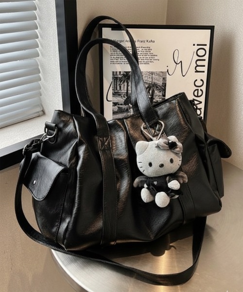 lilful ボストンバッグ 「大容量」マルチポケット 2WAY ボストン