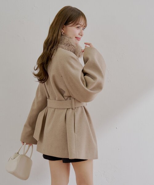 Chico（チコ） コート アウター 「WEB限定/REVIVAL」ファー取り外し