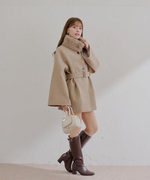 Chico（チコ） コート アウター 「WEB限定/REVIVAL」ファー取り外し