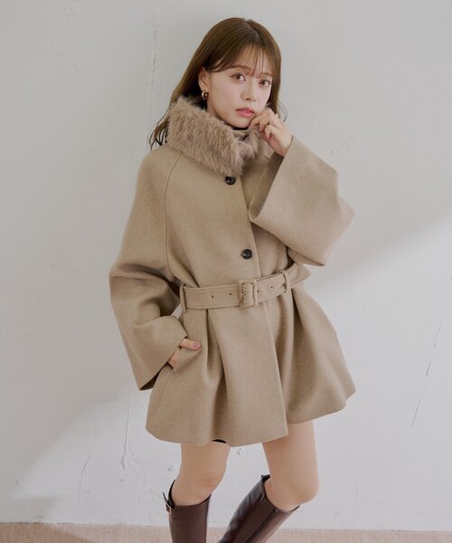 Chico（チコ） コート アウター 「WEB限定/REVIVAL」ファー取り外し