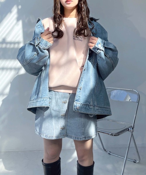 AS KNOW AS（アズノゥアズ） デニムジャケット gジャン ビッグ