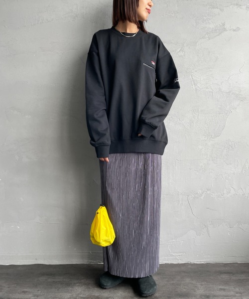 NANGA（ナンガ） トレーナー スウェット 別注 ワンポイントロゴ刺繍