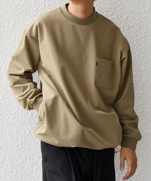 SHIPS any トレーナー スウェット any:「洗濯機可能」ストレッチ 裏