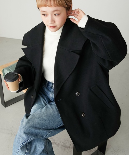 forksy.（フォルクシー） ピーコート pコート 「forksy.」メルトン