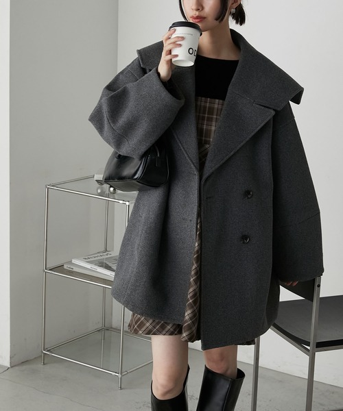 forksy.（フォルクシー） ピーコート pコート 「forksy.」メルトン