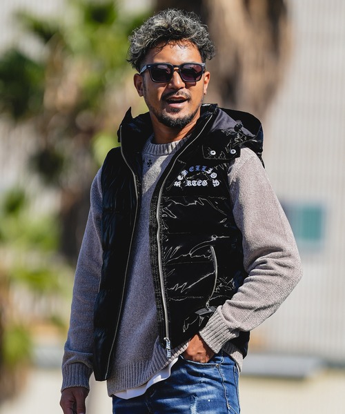 adamsJUGGLER（アダムスジャグラー） ダウンベスト ベスト RTEGバック