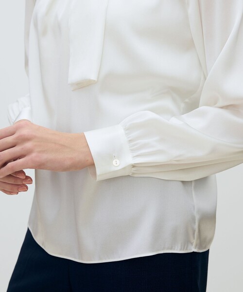 TOMORROWLAND collection ブラウス シャツ ウォッシャブルサテン