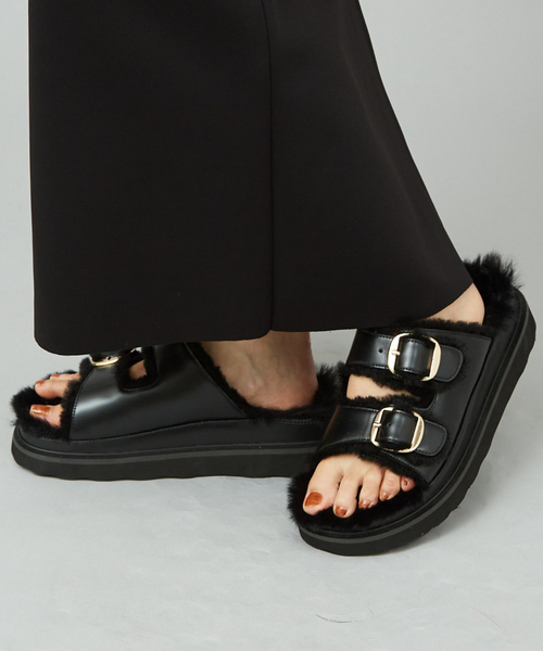 MOHI（モヒ） サンダル ムートンベルトサンダル レディース : ZOZOTOWN