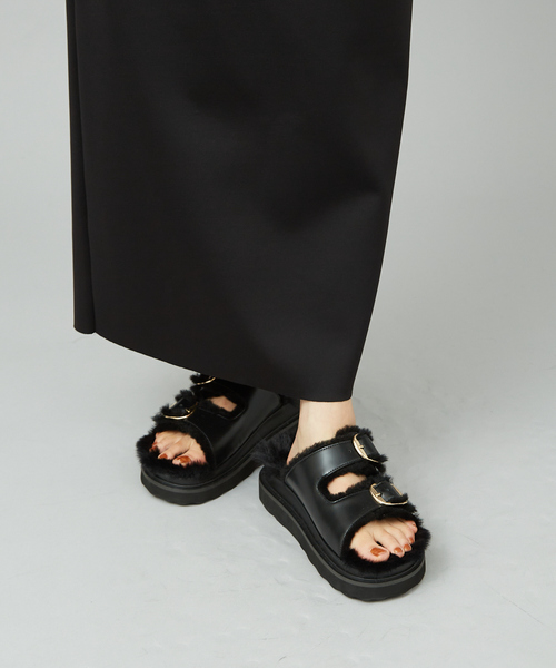 MOHI（モヒ） サンダル ムートンベルトサンダル レディース : ZOZOTOWN