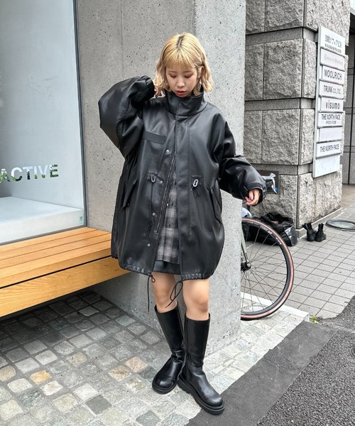 CIAOPANIC（チャオパニック） モッズコート コート フェイクレザー