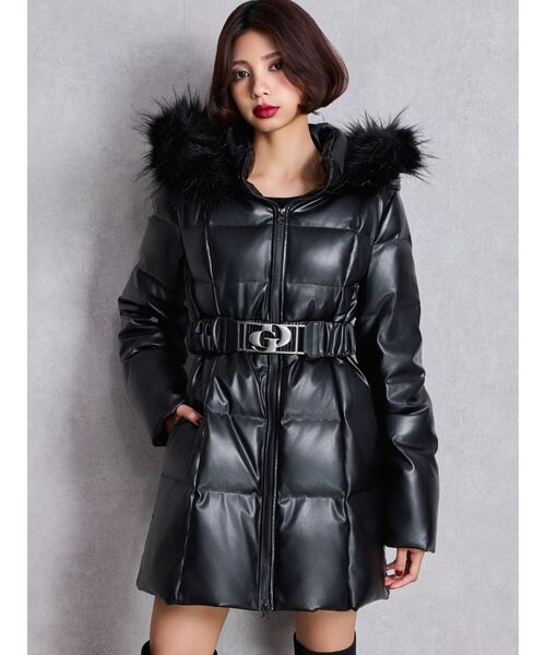 GYDA（ジェイダ） ダウンコート ダウンジャケット GDベルト付き