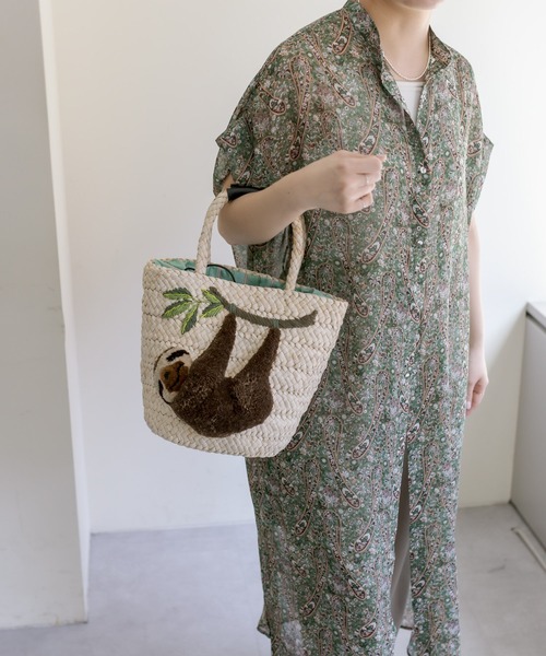 イアパピヨネ かごバッグ ナマケモノ 人気完売品】ear PAPILLONNER