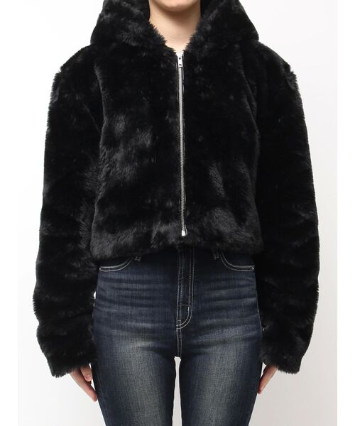 GYDA（ジェイダ） ブルゾン アウター GGエコファーショートフード