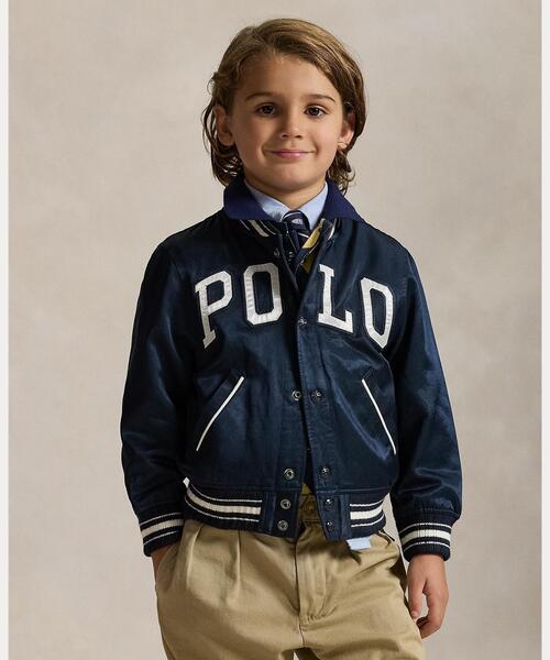 Polo Ralph Lauren Childrenswear スタジャン アウター ロゴ サテン