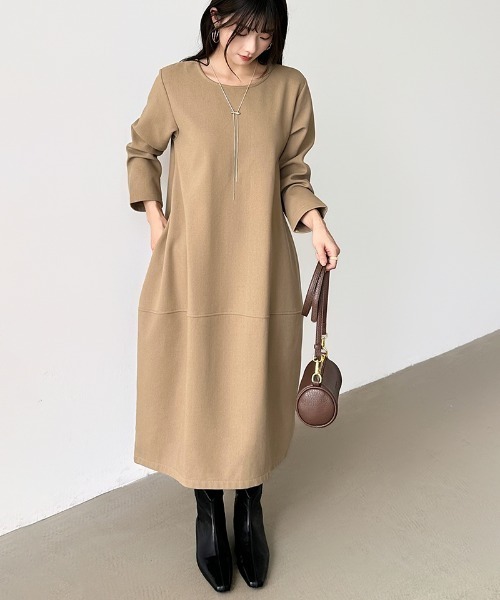 COCOMOMO ワンピース ラフに着こなす、リラックスワンピ。 裏起毛