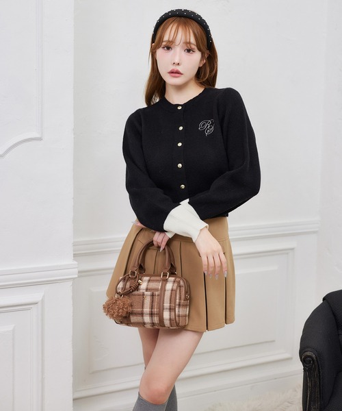 one after another NICE CLAUP ボストンバッグ ハートチャーム付きミニ