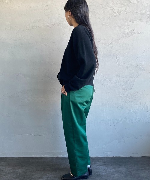 Danton（ダントン） ニット ワンポイントクルーネック プルオーバー