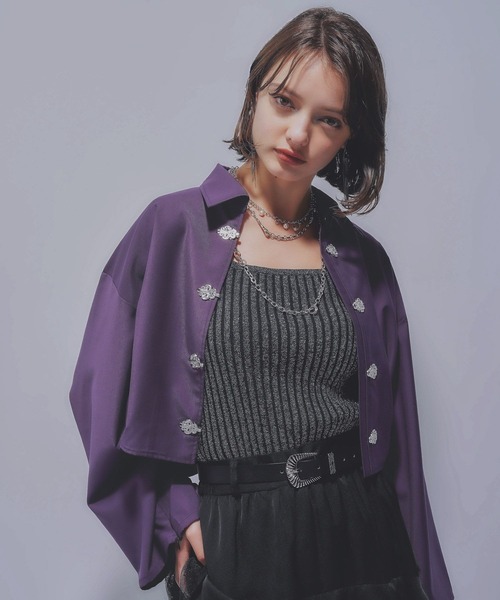 HARE（ハレ） ブラウス シャツ チャイナパーツシャツ(HARE) レディース