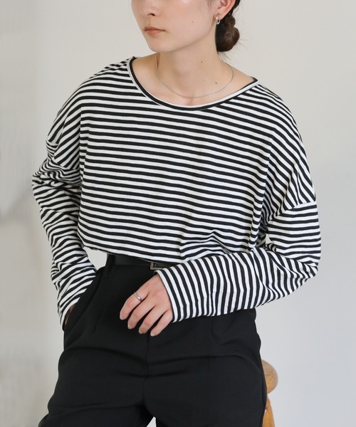 select MOCA（セレクトモカ） tシャツ 「ZOZO限定」シンプルボーダー