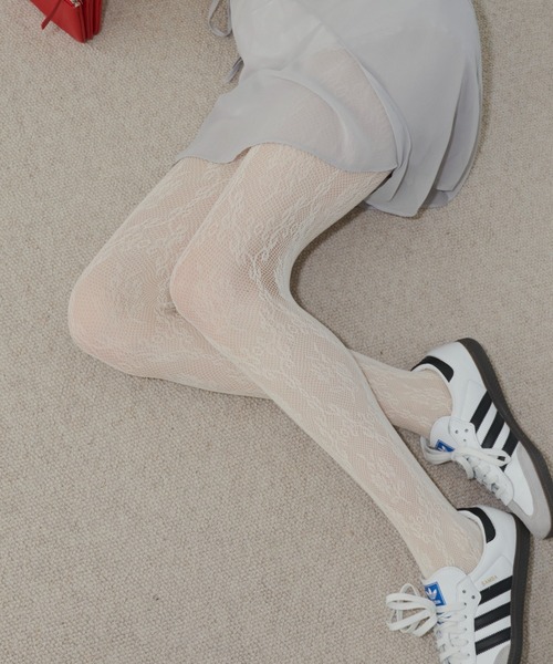 GIUNON タイツ flower lace tights / フラワーレースタイツ レディース