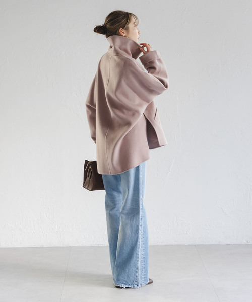 NOBLE（ノーブル） コート アウター 「追加」キャメルミックスリバー