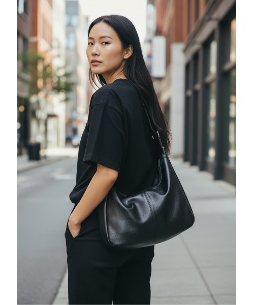 Sakka ショルダーバッグ バッグ PUレザー ステッチショルダーバッグ