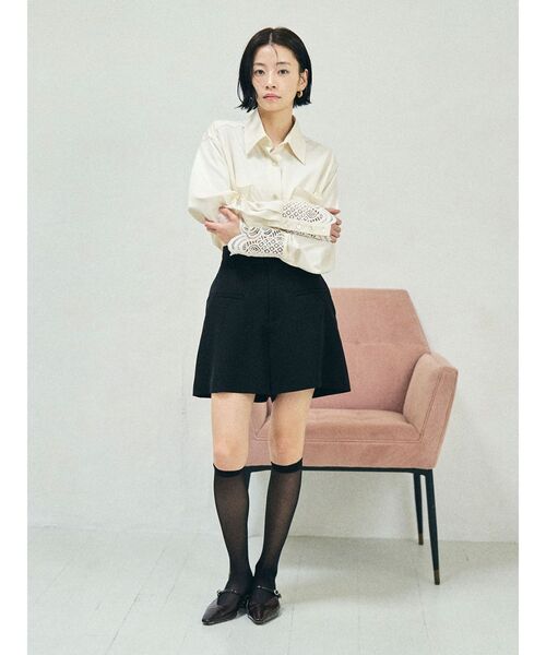 LAGUNAMOON（ラグナムーン） ブラウス シャツ レースカフスシャツ