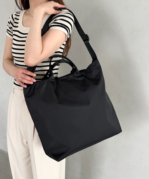 トートバッグ 「A4収納可能」ナイロン2WAYショルダーバッグ ヘルメット