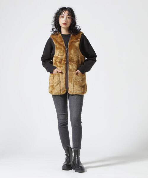 Barbour（バブアー） ベスト ジレ FUR LINER SL MLI0035 フロント