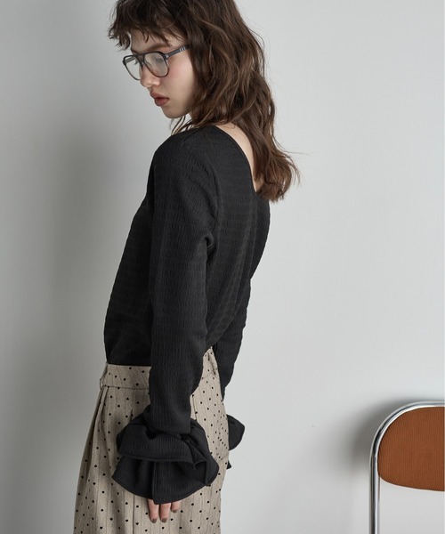 THE Yon tシャツ シュシュセットリップルトップス レディース