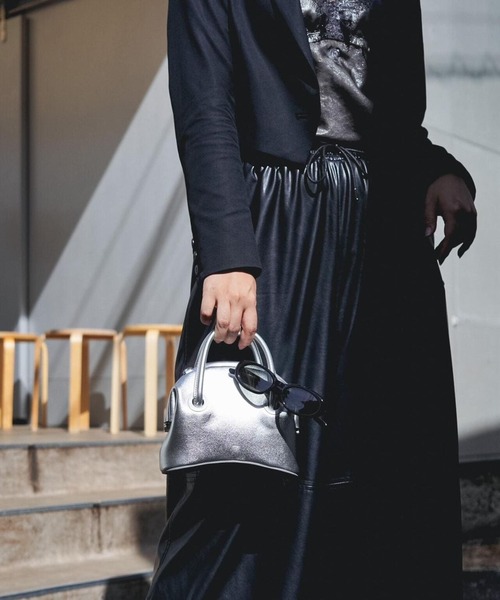 ショルダーバッグ バッグ OSOI/オソイ/別注CIRCLE MINI -SILVER