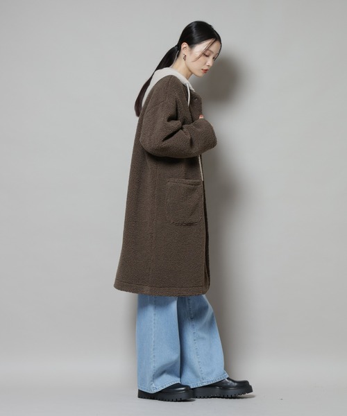 NANO universe（ナノ・ユニバース） ノーカラーコート コート