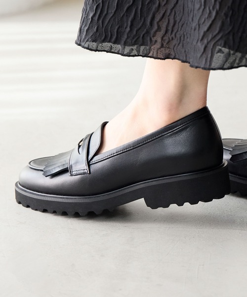 HIMIKO ローファー 「Made in Japan」「撥水」トラックソールコイン