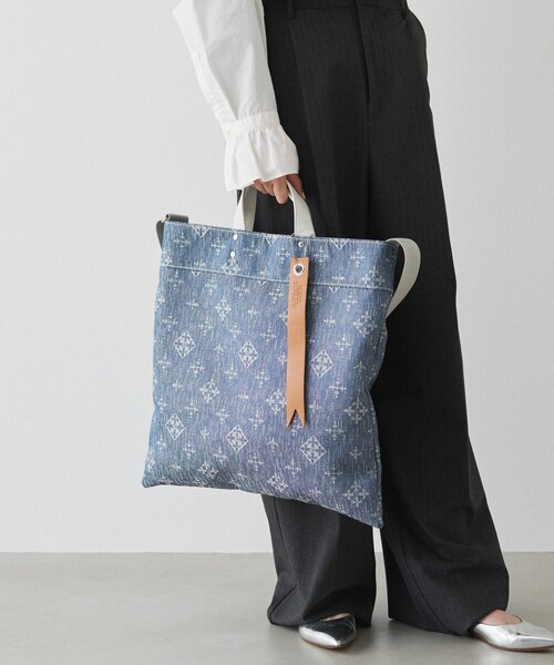 russet（ラシット） トートバッグ デニムジャガード2WAYビッグトート