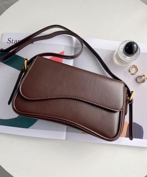 ショルダーバッグ バッグ 2WAYPUフラップミニショルダーバッグ