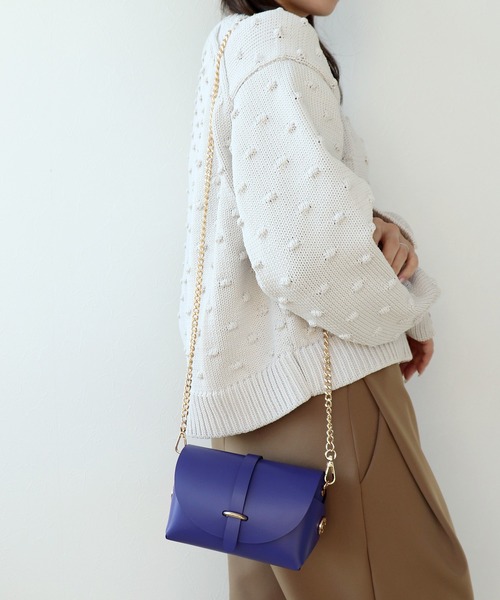 ショルダーバッグ バッグ チェーンショルダー ミニバッグ「VICE VERSA