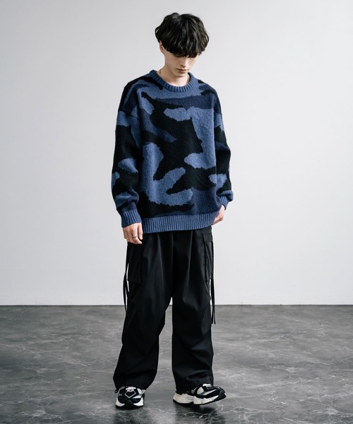 Rocky Monroe（ロッキーモンロー） セーター ニット 起毛 カモフラ柄