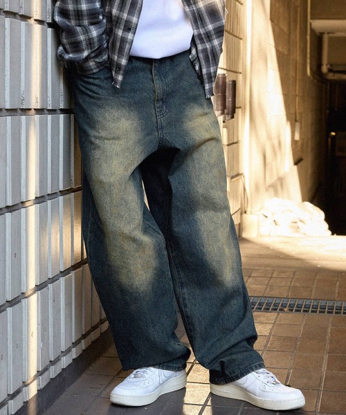 PROJECT GR ジーンズ TWO FACED DENIM PANTS メンズ レディース