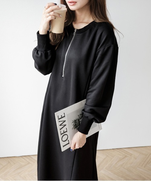 La-gemme（ラジェム） ワンピース ハーフジップワンピース : ZOZOTOWN