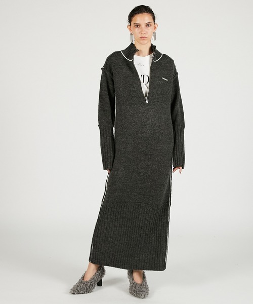 PRANK PROJECT（プランクプロジェクト） ワンピース フロントZIPニット