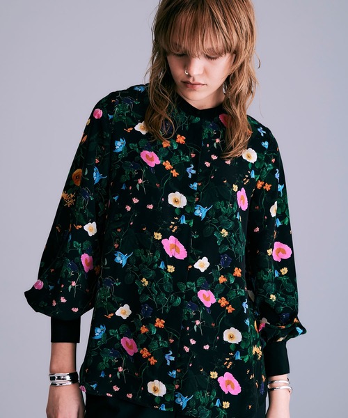 NOISEMAKER（ノイズメーカー） ブラウス シャツ バンドカラー