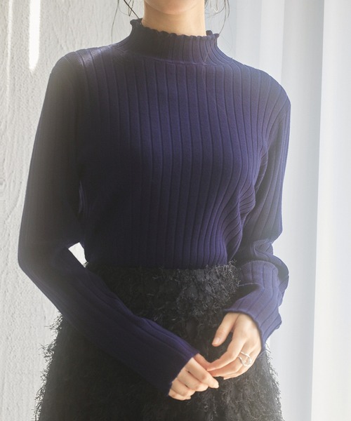 SAISON DE PAPILLON（セゾンドパピヨン） ニット セーター 太めリブ