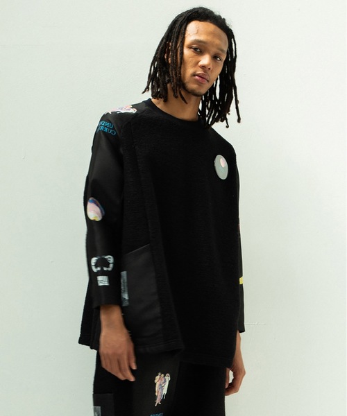 STOF（ストフ） セーター ニット FLAGMENTS MIX PULLOVER メンズ