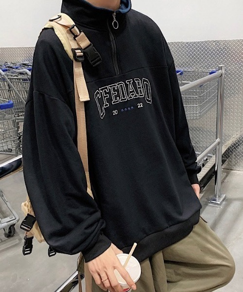 MGV（エムジーヴィー） トレーナー スウェット カレッジロゴハーフ