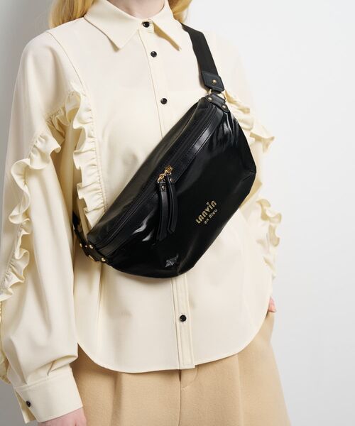 LANVIN en Bleu ウエストポーチ ウエストバッグ パデッドボディバッグ